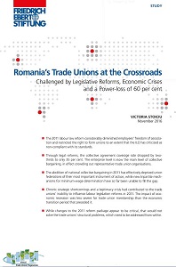 Romania’s Trade Unions at the Crossroads. Challenged by Legislative Reforms, Economic Crises and a Power-loss of 60 per cent Cover Image