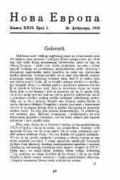 Goethe about the Folk Epic poems on the Adriatic Area Cover Image
