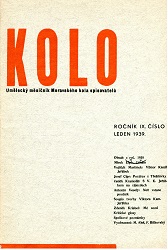 Ročník IX, Číslo 1, Leden 1939