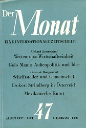 DER MONAT. 04. Jahrgang 1952 Nummer 47