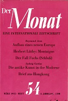 THE MONTH. Year V 1953 Issue 54 Cover Image