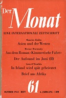 THE MONTH. Year VI 1953 Issue 61 Cover Image