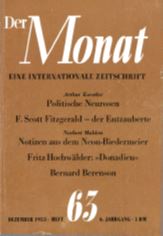 DER MONAT. 06. Jahrgang 1953 Nummer 63