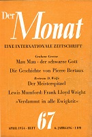 DER MONAT. 06. Jahrgang 1954 Nummer 67