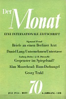 DER MONAT. 06. Jahrgang 1954 Nummer 70