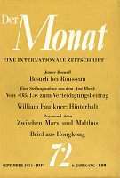 THE MONTH. Year VI 1954 Issue 72 Cover Image