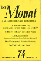THE MONTH. Year VII 1954 Issue 74 Cover Image