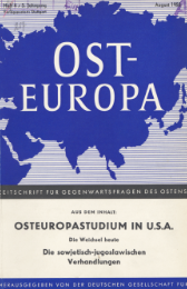 Eastern European Studies in the United States Cover Image