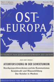 "Osteuropa" Jahrestagung 1955 - Russland und Asien