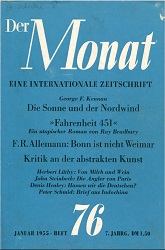 THE MONTH. Year VII 1955 Issue 76 Cover Image