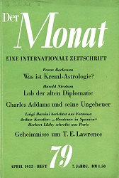 THE MONTH. Year VII 1955 Issue 79 Cover Image