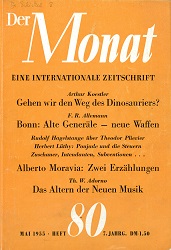 THE MONTH. Year VII 1955 Issue 80 Cover Image