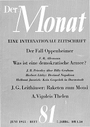 THE MONTH. Year VII 1955 Issue 81 Cover Image