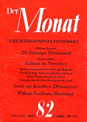 DER MONAT. 07. Jahrgang 1955 Nummer 82