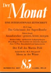 DER MONAT. 08. Jahrgang 1955 Nummer 85