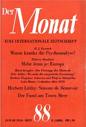 DER MONAT. 08. Jahrgang 1956 Nummer 88