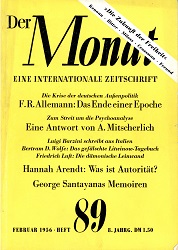 THE MONTH. Year VIII 1956 Issue 89 Cover Image
