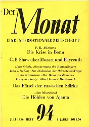 DER MONAT. 08. Jahrgang 1956 Nummer 94