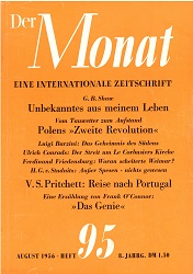 THE MONTH. Year VIII 1956 Issue 95 Cover Image