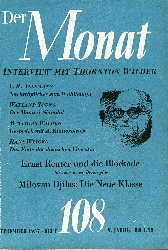 THE MONTH. Year IX 1957 Issue 108 Cover Image