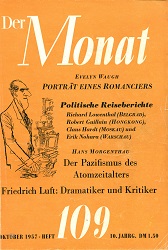 DER MONAT. 10. Jahrgang 1957 Nummer 109 Cover Image