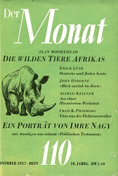 DER MONAT. 10. Jahrgang 1957 Nummer 110