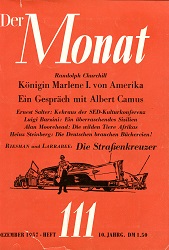 THE MONTH. Year X 1957 Issue 111 Cover Image