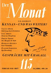 THE MONTH. Year 10, 1958, Issue 113 Cover Image