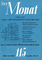 DER MONAT. 10. Jahrgang 1958, Nummer 115