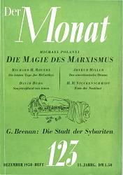 DER MONAT. 11. Jahrgang 1958, Nummer 123