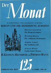 DER MONAT. 11. Jahrgang 1959, Nummer 125