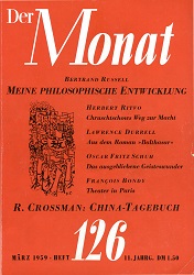 DER MONAT. 11. Jahrgang 1959, Nummer 126