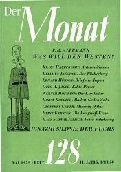 DER MONAT. 11. Jahrgang 1959, Nummer 128