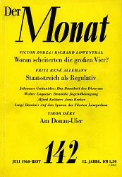 DER MONAT. 12. Jahrgang 1960, Nummer 142