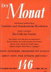 DER MONAT. 13. Jahrgang 1960, Nummer 146