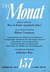 THE MONTH. Year 14, 1961, Issue 157 Cover Image