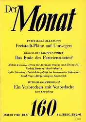 DER MONAT. 14. Jahrgang 1962, Nummer 160