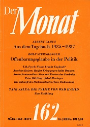 DER MONAT. 14. Jahrgang 1962, Nummer 162