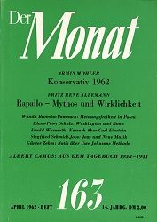 DER MONAT. 14. Jahrgang 1962, Nummer 163