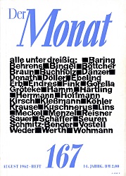 DER MONAT. 14. Jahrgang 1962, Nummer 167