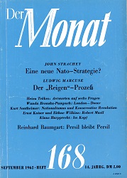 DER MONAT. 14. Jahrgang 1962, Nummer 168