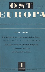 The Crisis of Succession and Interregnum in the Communist States - An Attempt to Interprete the Symptoms Cover Image