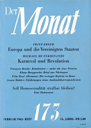 DER MONAT. 15. Jahrgang 1963, Nummer 173
