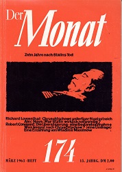 THE MONTH. Year 15, 1963, Issue 174 Cover Image