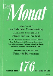 DER MONAT. 15. Jahrgang 1963, Nummer 176