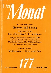 DER MONAT. 15. Jahrgang 1963, Nummer 177