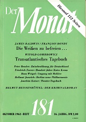 DER MONAT. 16. Jahrgang 1963, Nummer 181