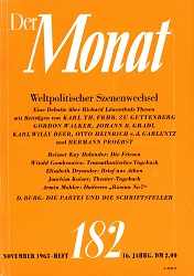 DER MONAT. 16. Jahrgang 1963, Nummer 182