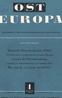 1963 Annual Meeting (of the German Association for Eastern European Research) Cover Image