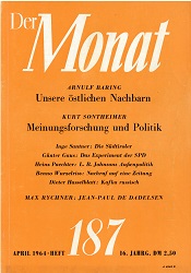 DER MONAT. 16. Jahrgang 1964, Nummer 187